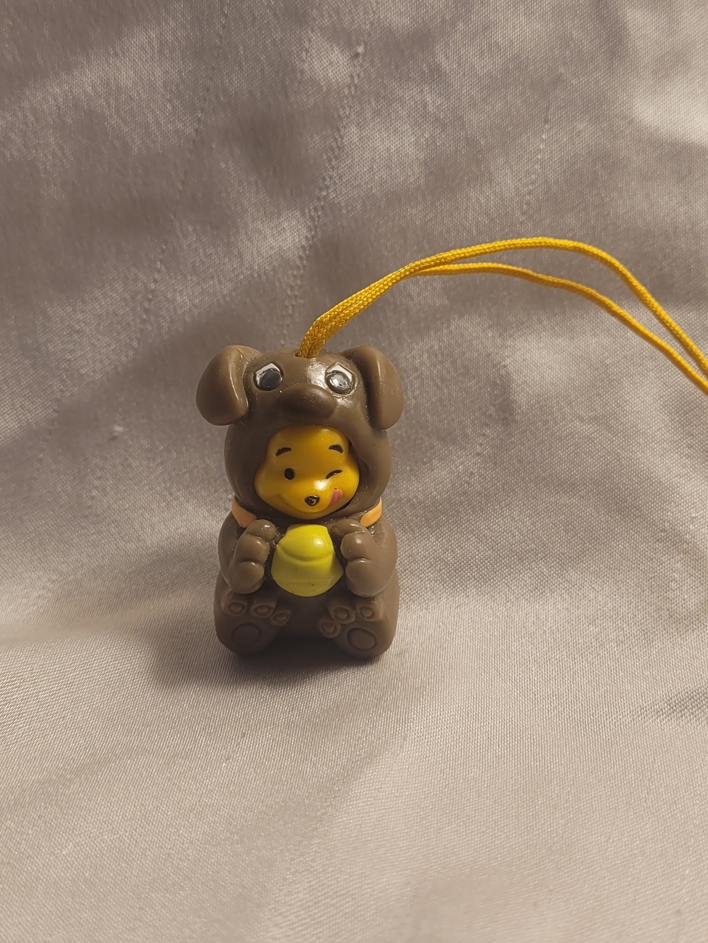 Cute Dog With A Ball Costume Winnie-the-Pooh Charm - Brown & Yellow